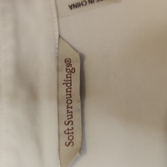 🎅Soft Surroundings Cream Button Down Shirt XL - Picture 2 of 3